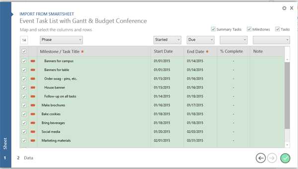 Office Timeline и Smartsheet